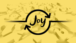 Joy as an Input or Output Image with arrows and question marks